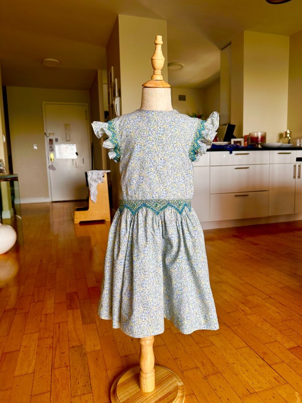 Pepa London Floral Blue Green Spring Dress - Picture 2 of 12